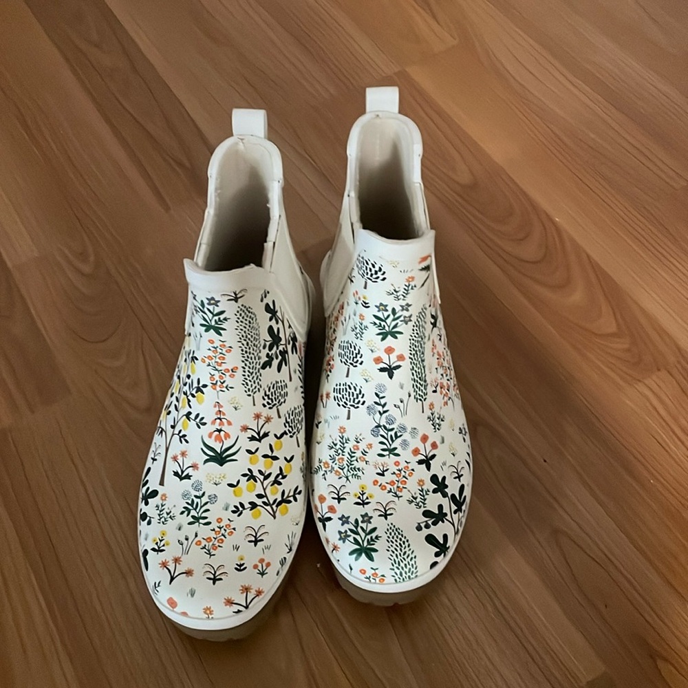 Keds X Rifle Paper Co. White Ankle Boots : Size 7